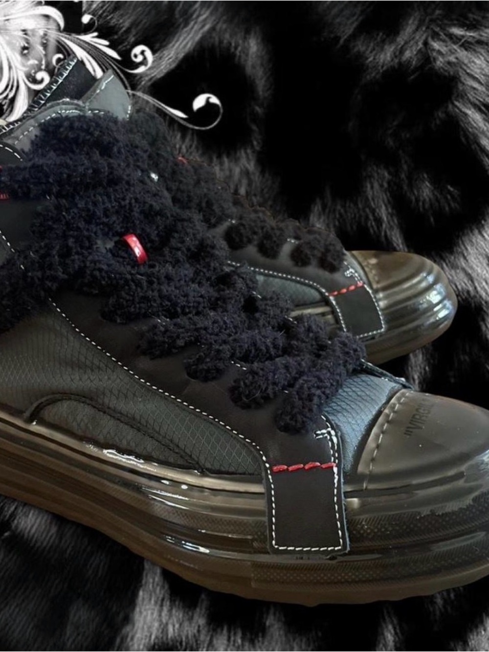 S.I.A Collective “Virgil Forever” Rerun High Top Sneakers View 4